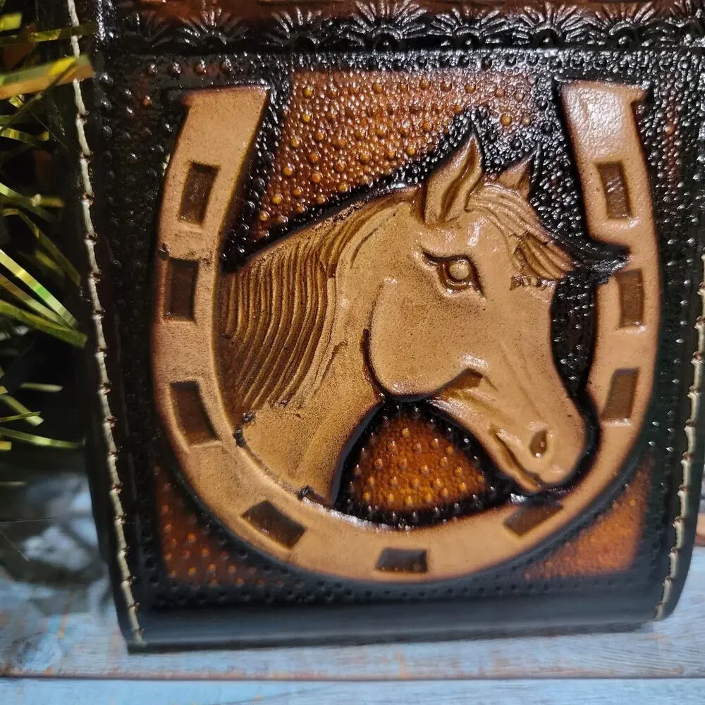 Horse Western Leather Phone Holstor LARGE 7x3.75 